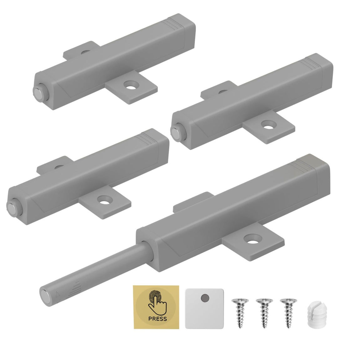 Push to Open Türöffner Jiayi 4 Stück Schwer Hochleistung Push Open Magnet Drucktüröffner Schrank Lei