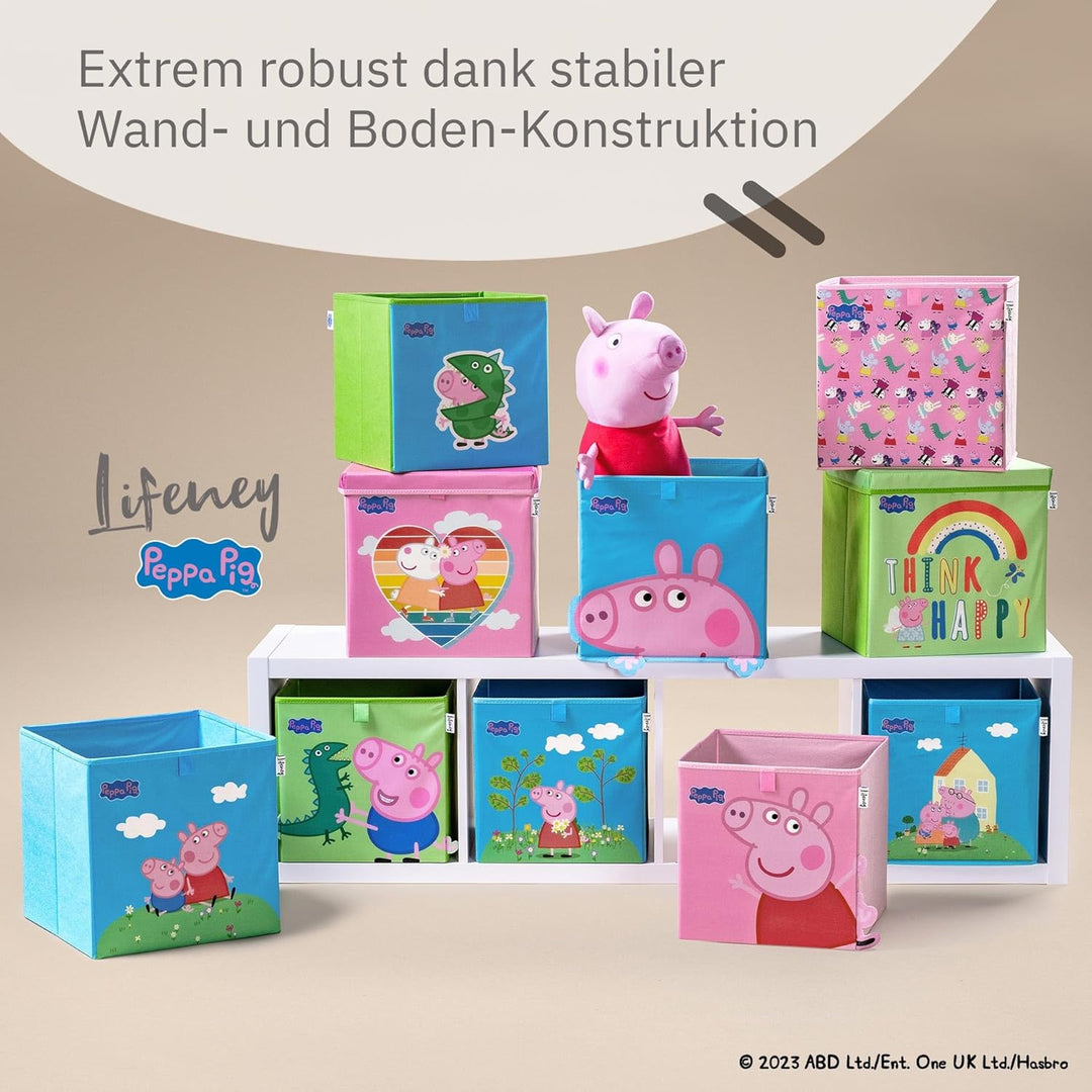 meets Peppa Wutz Aufbewahrungsbox für Kinder – Box mit Peppa Pig Motiv zur Aufbewahrung von Spielzeu