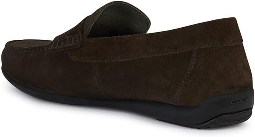 Geox Herren U Ascanio A Mokassins 45 EU Dunkelbraun, 45 EU Dunkelbraun