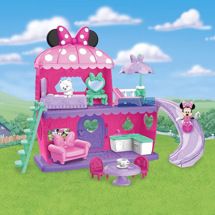 MICKEY&amp;MINNIE, La Maison de Minnie, 13 Teile, Figuren und Zubehör, Spielzeug für Kinder ab 3 Jahren,