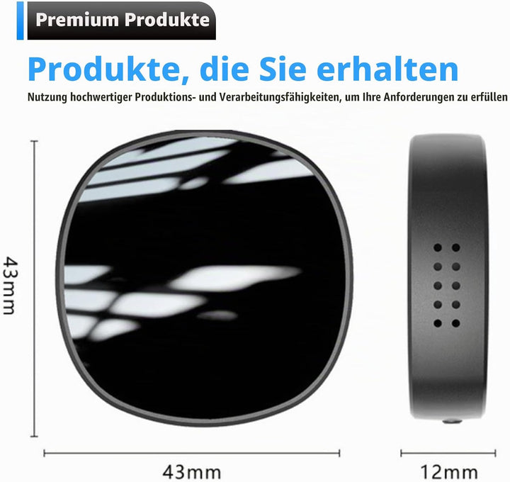 Diktiergerät Mini 64G,Mini Digitales Diktiergerät Eingebauter Lautsprecher,Aufnahmegerät,Audiorekord