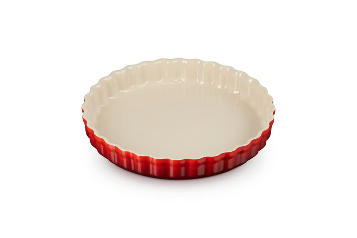 Le Creuset Tarteform aus Steinzeug, 28 cm, 2.1 Liter, Kirschrot, 71120280600001 Kirschrot 28 cm, Kir