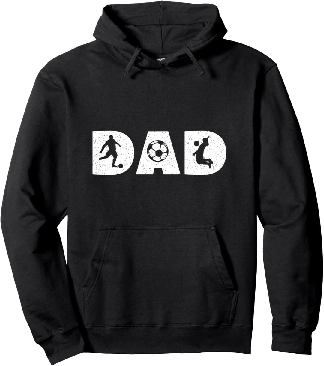 Fussball DAD Ball Vintage Pullover Hoodie