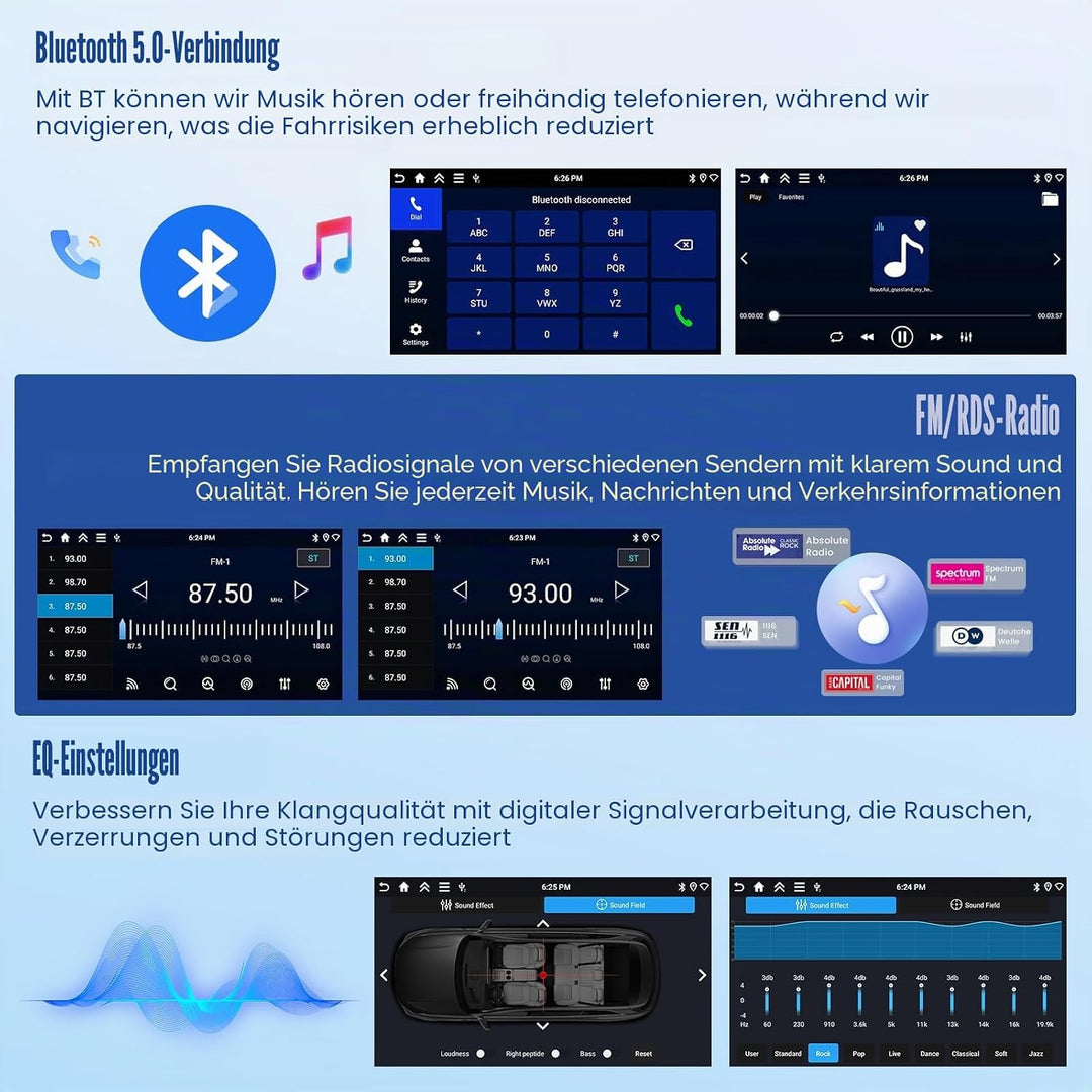 [4G+64G] Inefala Android 15 Autoradio für FIAT Ducato/Citroen Jumper/Peugeot Boxer 2011-2015 mit Wir