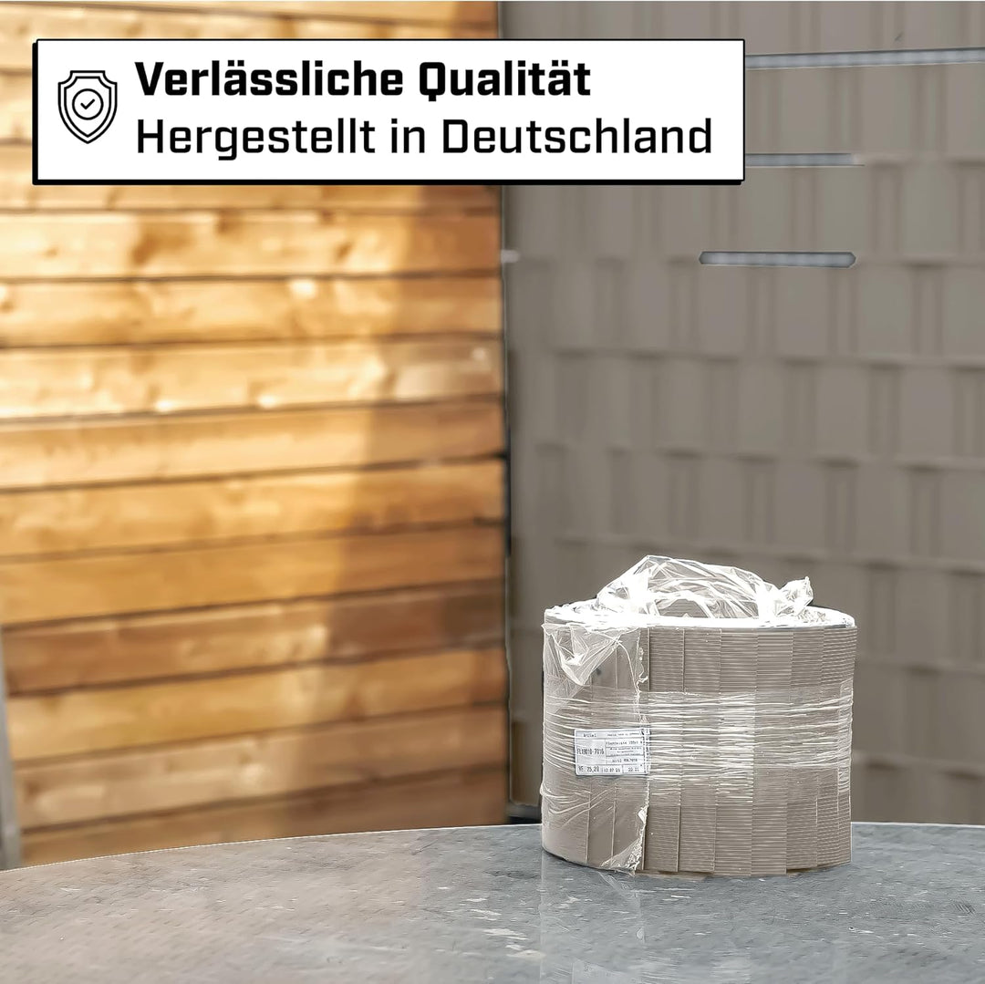 Zaunrebell - Sichtschutzstreifen aus PP - 252x19 cm für Doppelstabmattenzaun, Gittermattenzaun - Mad
