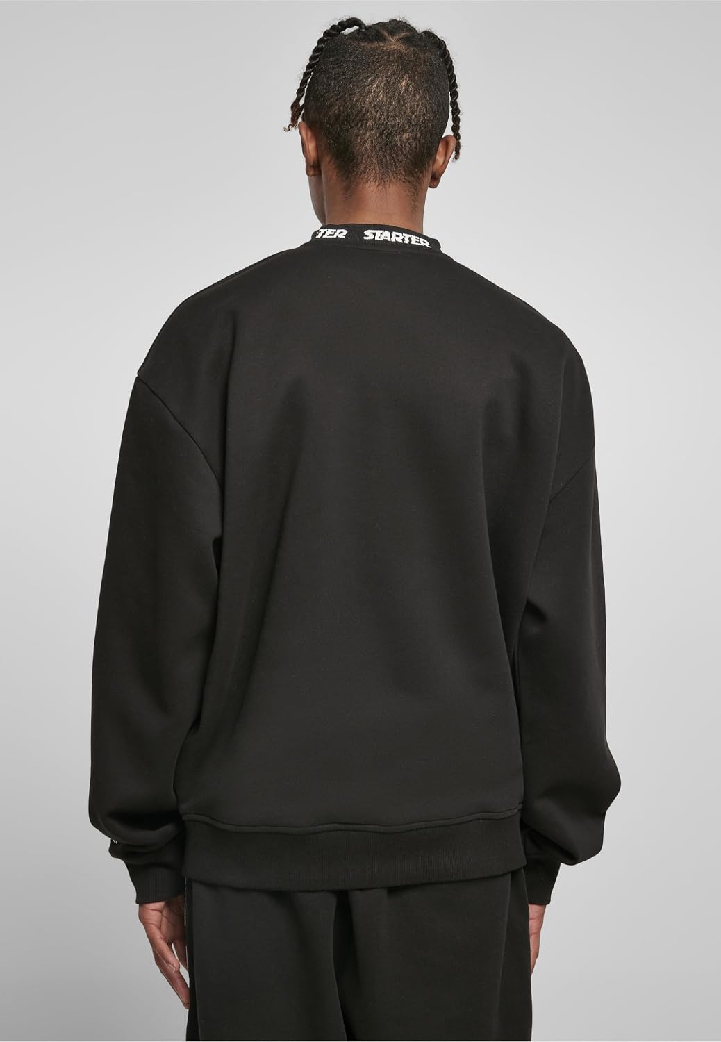 STARTER BLACK LABEL Herren Starter Jaquard Rib Crewneck XL Schwarz, XL Schwarz