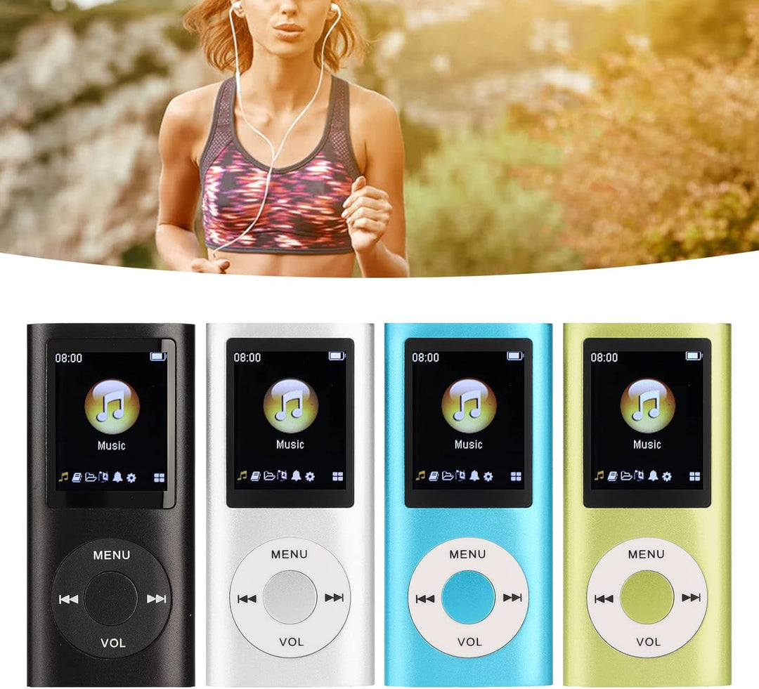 MP3 Player Stilvoller Multifunktionaler Musik Player mit Verlustfreiem Sound und Kopfhörern, Schlank