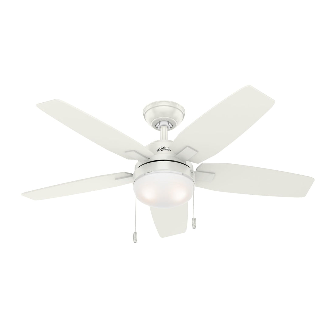 HUNTER VENTILATOR Arcot, 117 cm, Innen-Deckenventilator mit Beleuchtung/Zugschalter, Gehäuse: frisch