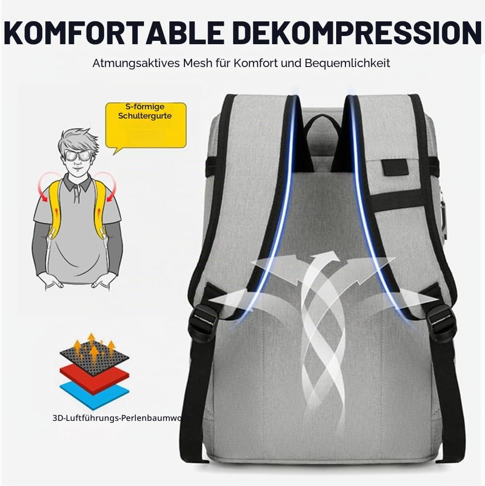 SOUUXIU ühlrucksack, Kühltasche Rucksack, Picknickrucksack,25L Leichter Camping-Rucksack für Männer