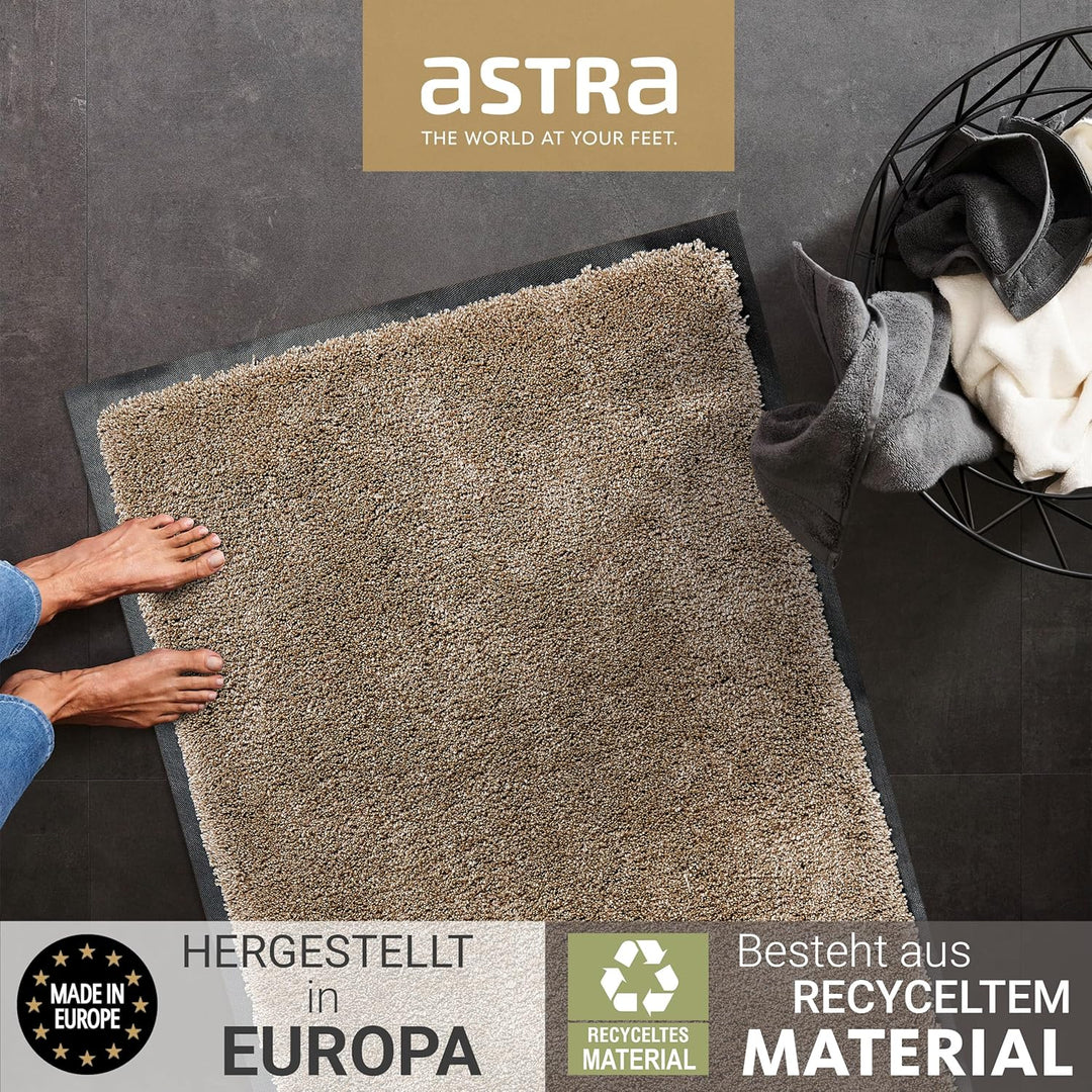Astra Fussmatte innen rutschfest - Schmutzfangmatte super weich - Läufer Flur waschbar per Hand - Tü