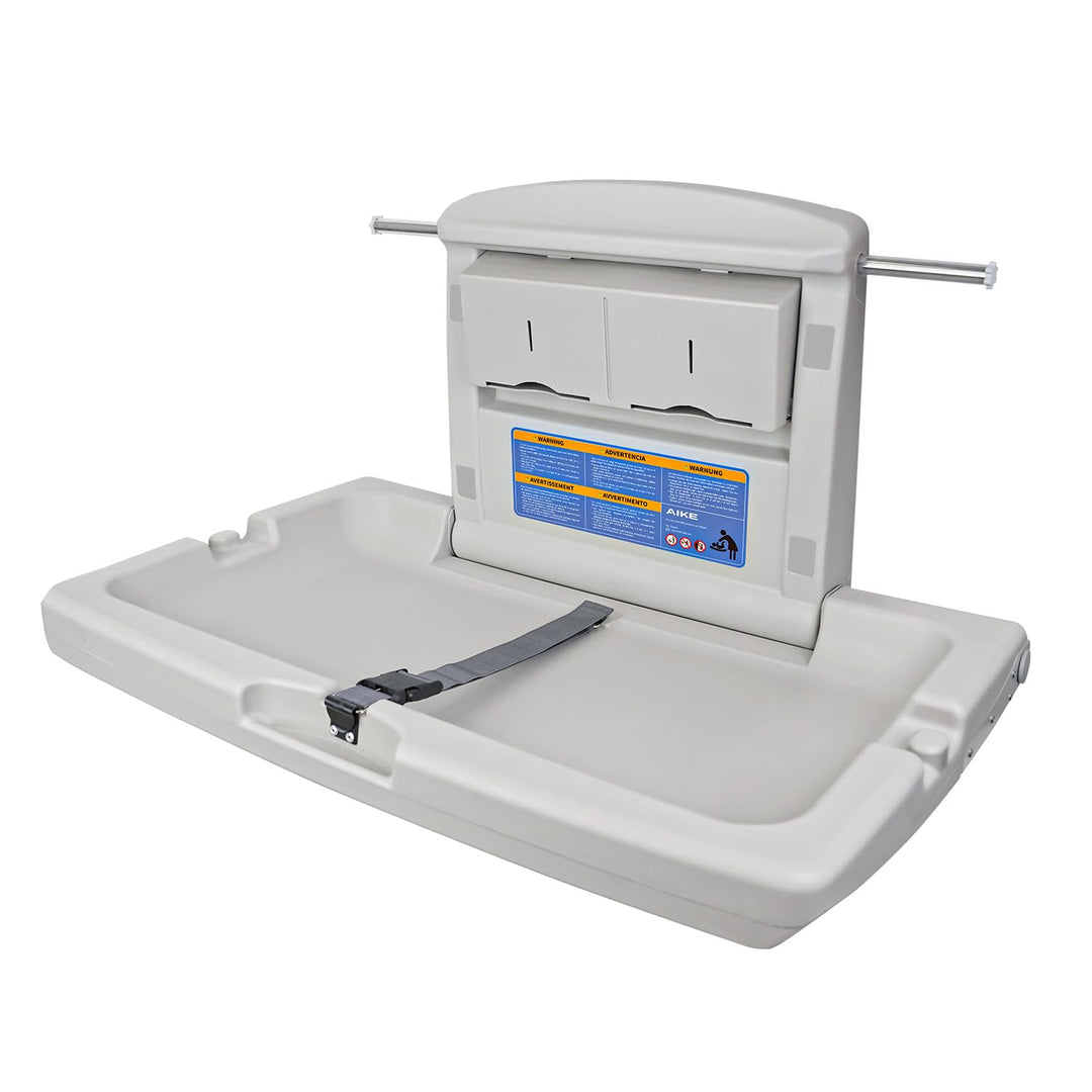 AIKE Baby Wickelkommode Horizontal, Wandmontierter Klappbarer Baby-Wickeltisch, Kommerzielle Wickelk