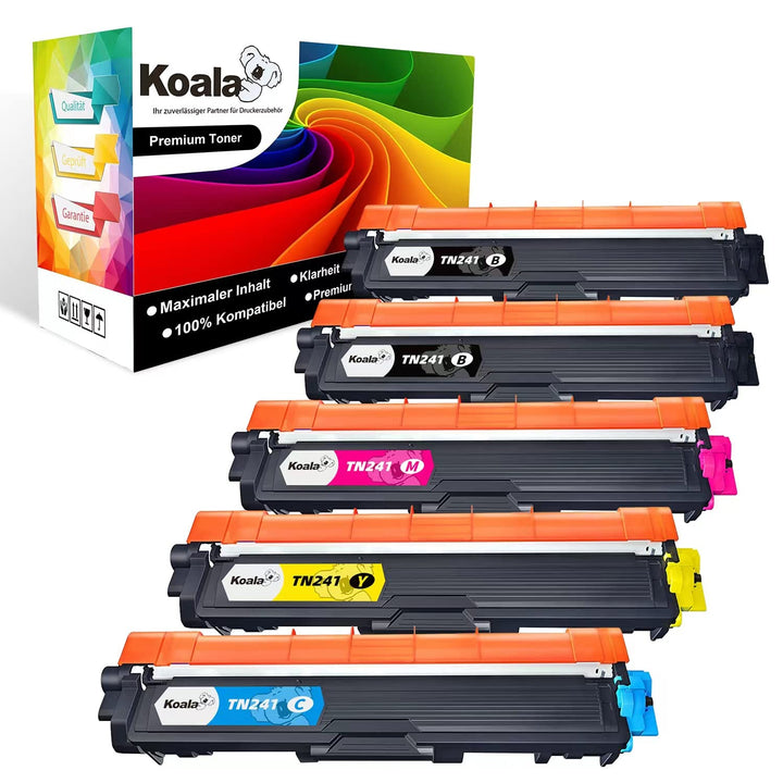 Koala TN241 TN245 Toner Kompatibel für Brother MFC-9332CDW DCP-9022CDW HL-3142CW HL-3152CDW MFC-9142