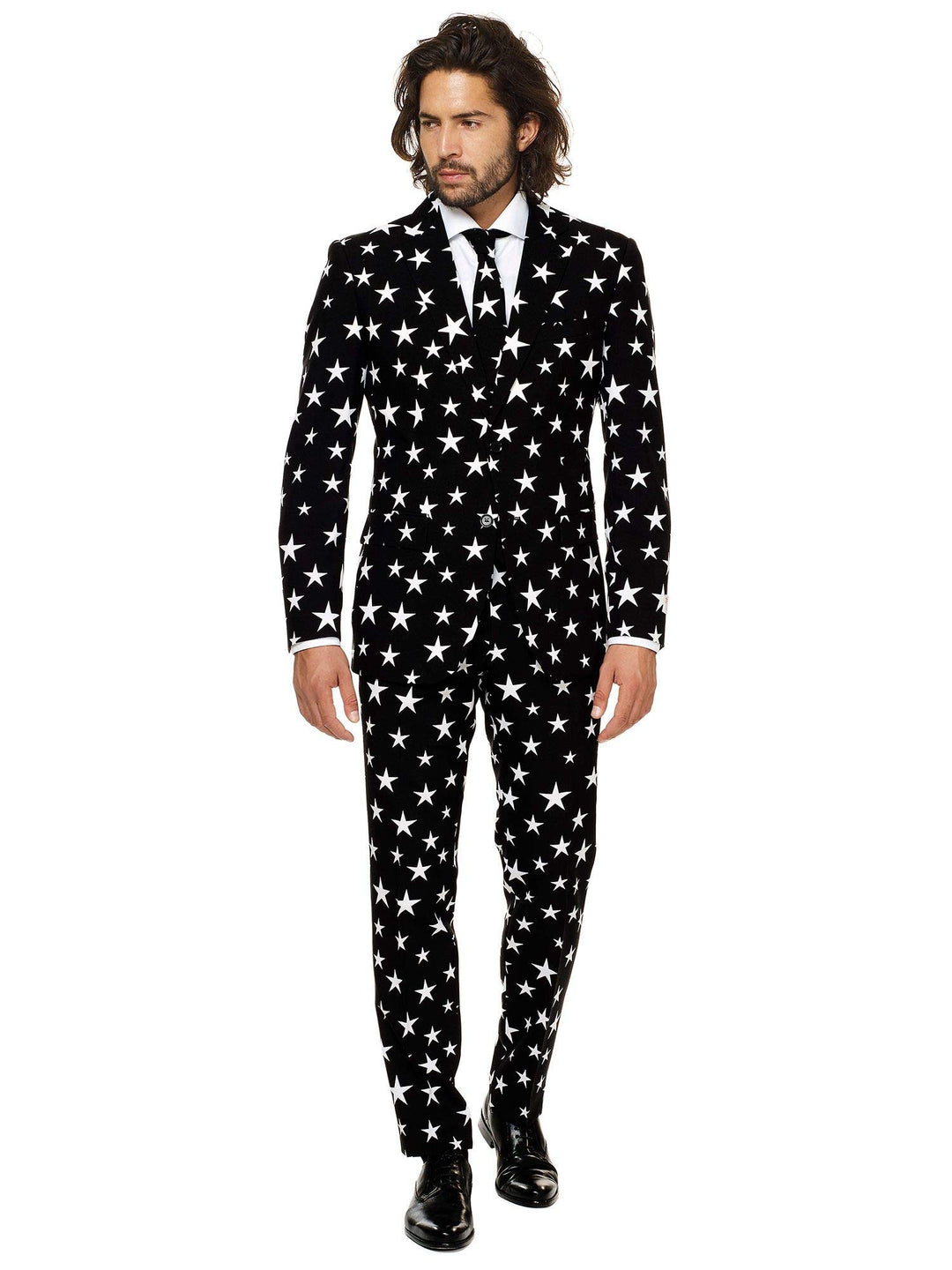 OppoSuits Herren Opposuits Halloween Suit For Men in Creepy And Stylish Print Anzug 48 Starstruck, 4