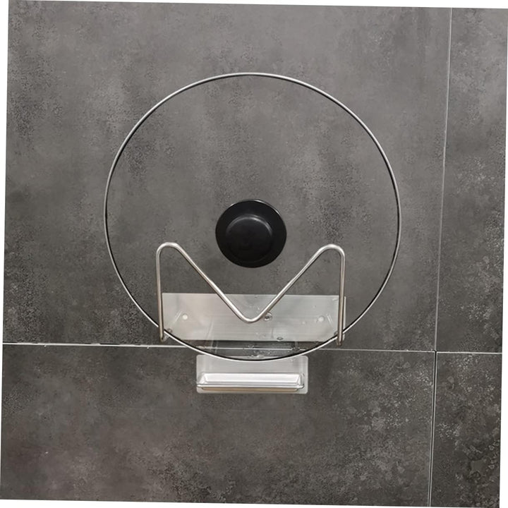 Cabilock Topfdeckel Organizer aus Edelstahl Wandmontiert mit Wasserauffangschale Rostfrei und Belast
