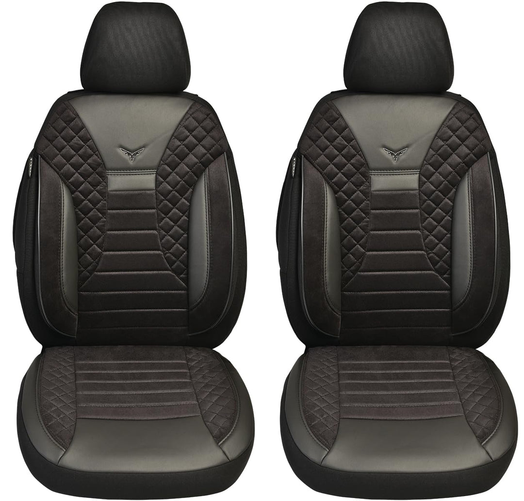 BREMER SITZBEZÜGE Mass Auto Schonbezüge kompatibel mit Ford S-Max 2 Fahrer &amp; Beifahrer Set ab 2015 /