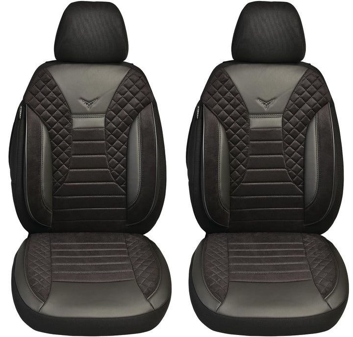 BREMER SITZBEZÜGE Mass Auto Schonbezüge kompatibel mit Ford S-Max 2 Fahrer &amp; Beifahrer Set ab 2015 /
