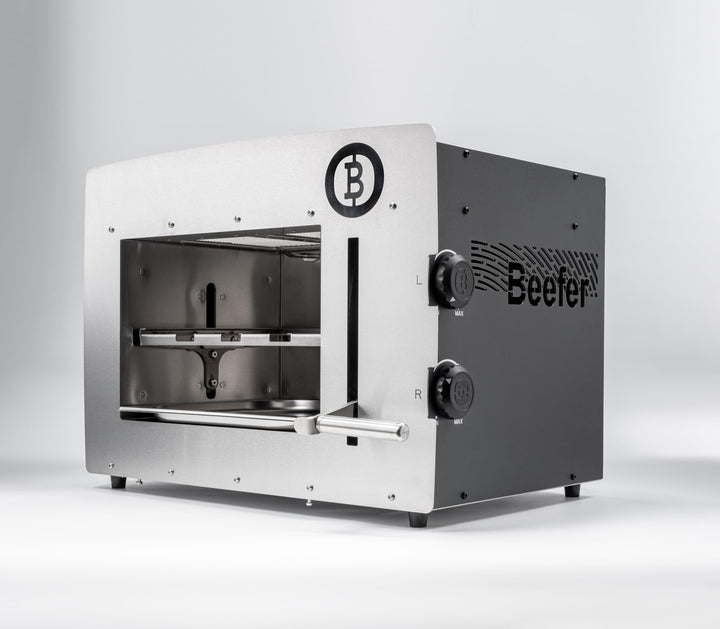 Beefer XL II – Profi-Oberhitzegrill mit 800 °C, 2 Regelbare Infrarotbrenner, Patentierte Einhand-Höh