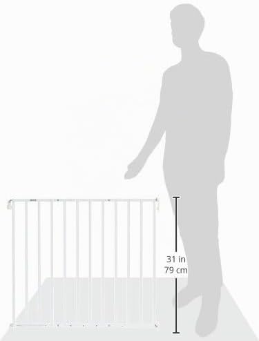 ABUS Junior Care 73151 Tür- und Treppengitter aus Metall Tim JC9210 W, weiss, Tim