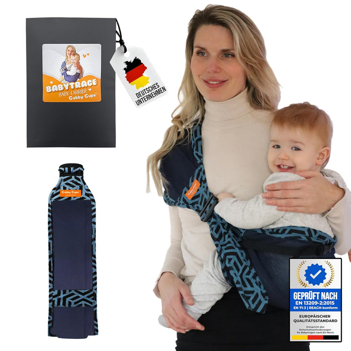 Hüfttrage Baby – Ergonomische seitliche Babytrage ab 6 Monate, praktische Tragehilfe für Kleinkind b