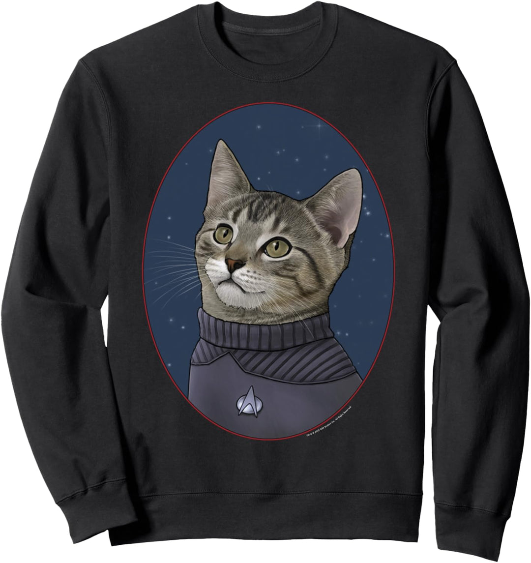 Star Trek: The Next Generation Wesley Crusher Cat Portrait Sweatshirt
