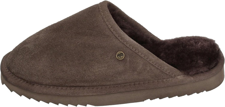 Warmbat Unisex Classic Flache Hausschuhe 46 EU Dunkelbraun, 46 EU Dunkelbraun