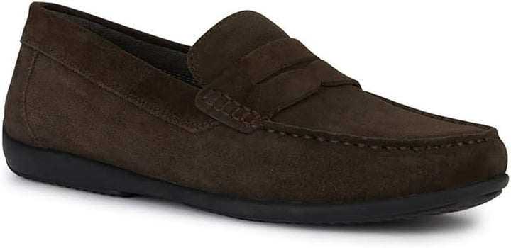 Geox Herren U Ascanio A Mokassins 45 EU Dunkelbraun, 45 EU Dunkelbraun