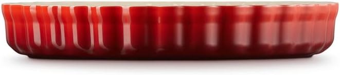 Le Creuset Tarteform aus Steinzeug, 28 cm, 2.1 Liter, Kirschrot, 71120280600001 Kirschrot 28 cm, Kir