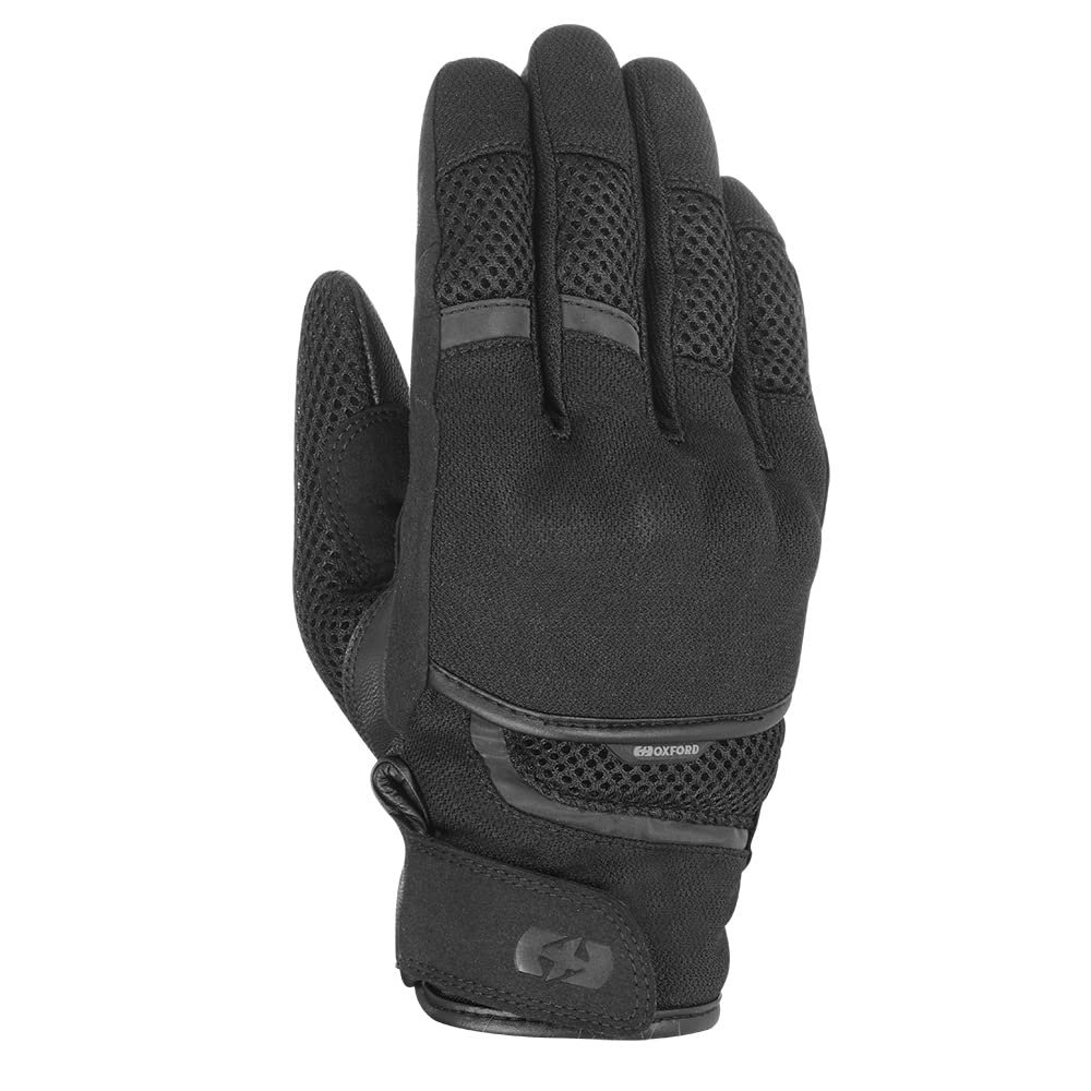 Oxford Motorradhandschuhe kurz Motorrad Handschuh Brisbane Air Sommer Handschuh schwarz XL, Herren,