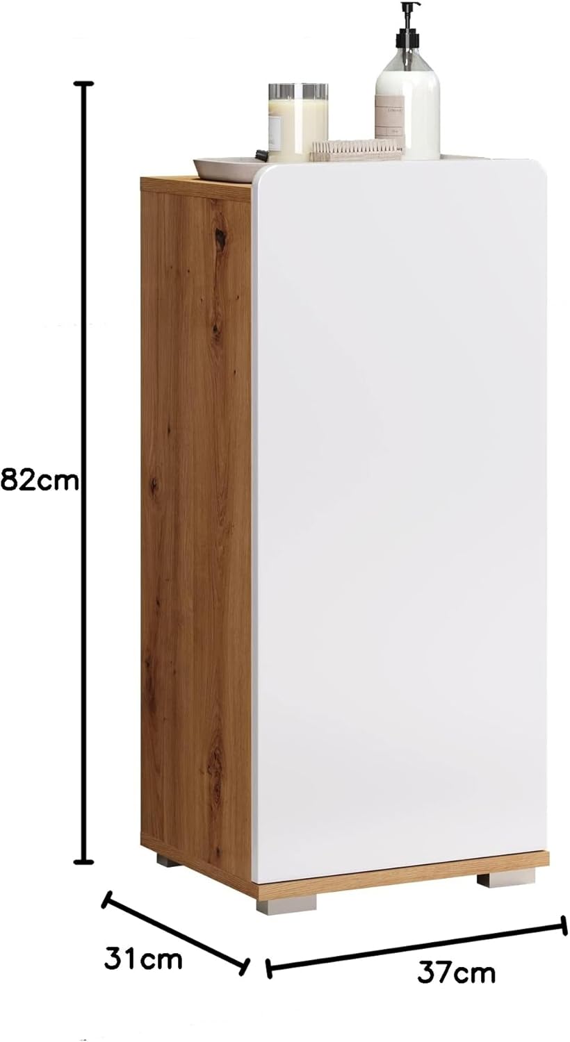 trendteam smart living - Badkommode Schrank - Badezimmer - Ciara - Aufbaumass (BxHxT) 37 x 82 x 31 c