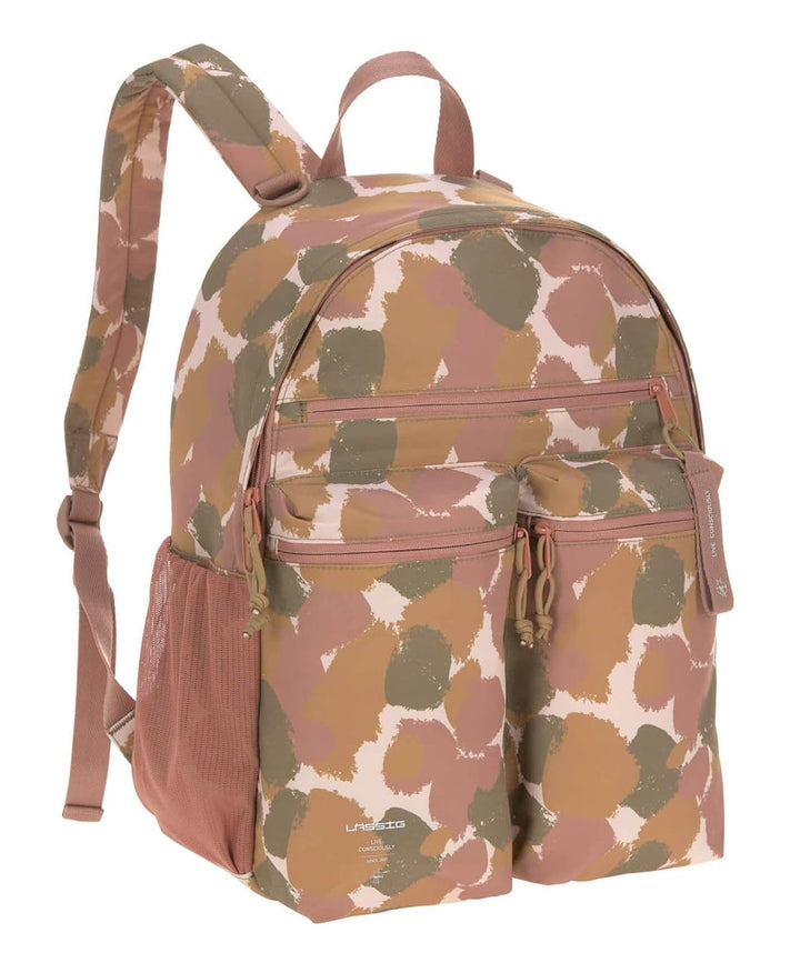 LÄSSIG Baby Wickelrucksack mit Wickelunterlage, Kinderwagenbefestigung/Casual Urban Backpack Tinted