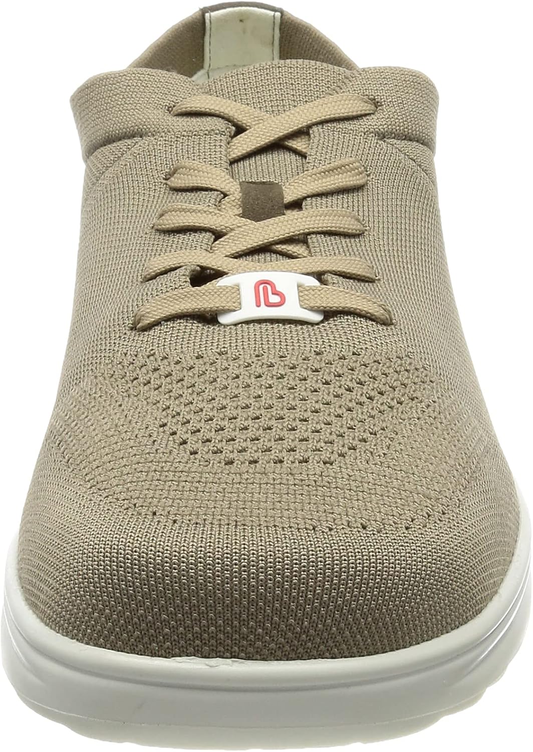 Berkemann Herren ComfortKnit Sneaker Textil Wide Fussbett: herausnehmbar 41.5 EU Beige Weiss, 41.5 E