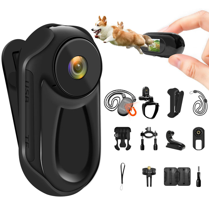 Mini Action Cam 1080P, Bodycam Körperkamera, Daumen Body Cam