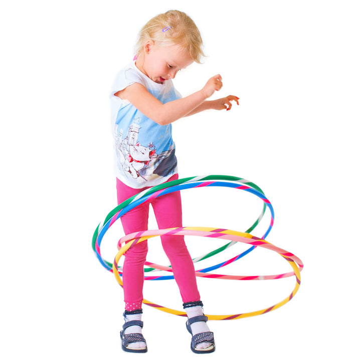 HOOPOMANIA Bunter Kinder Hula Hoop [Ø60cm - Ø80cm] Hula Hoop für Kinder in vielen Farben Ø70cm Rot-O