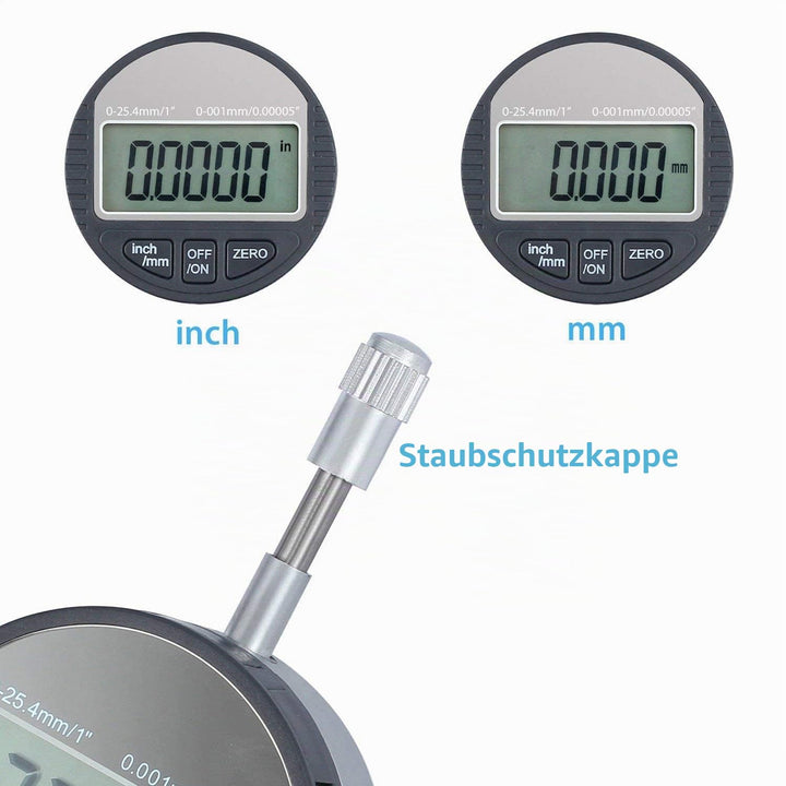 AUTOUTLET Digitale Messuhr 0.001mm/0.00005&