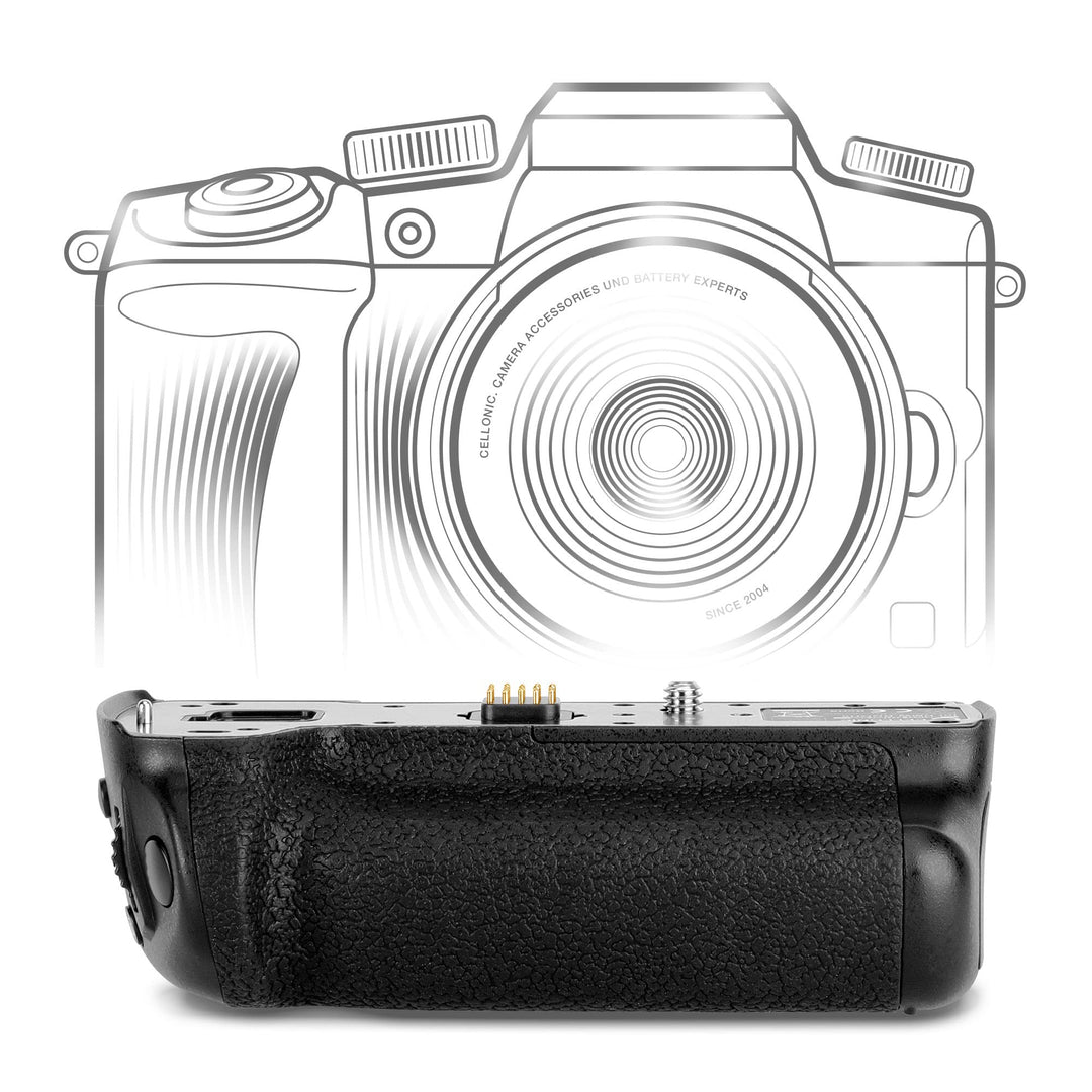CELLONIC® Batteriegriff DMW-BGGH5 für Panasonic Lumix DC-GH5 II/Lumix GH5 Akkugriff für DMW-BLK22 Ba