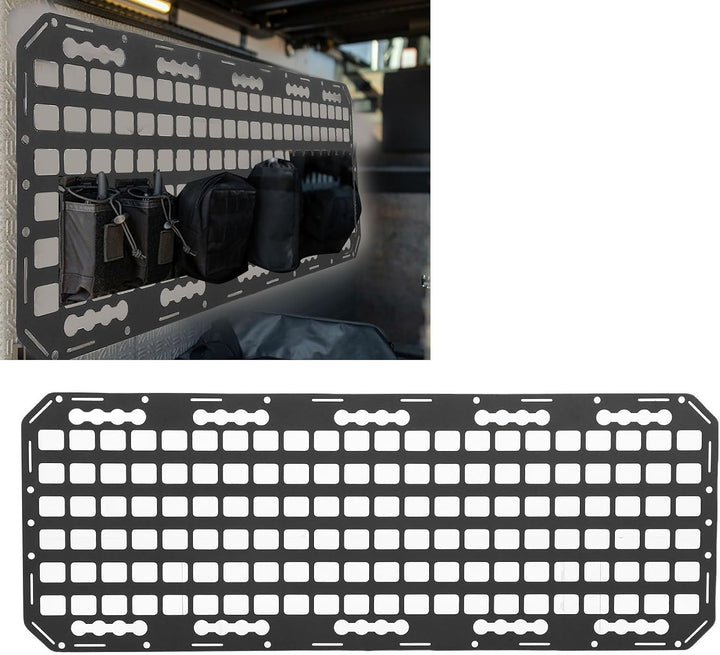 Wakects Seitenbett-Molle-Panel, Aluminium-L-Schienen-Aufbewahrungspanel, Maximieren den Fahrzeugraum