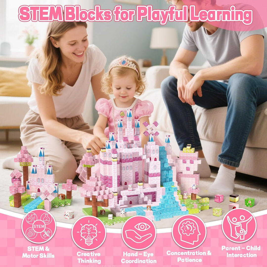 Magnetische Bausteine, Magnetisches Spielzeug Blöcke, Magnetische Bausteine Bauspielzeug, 150 Stück