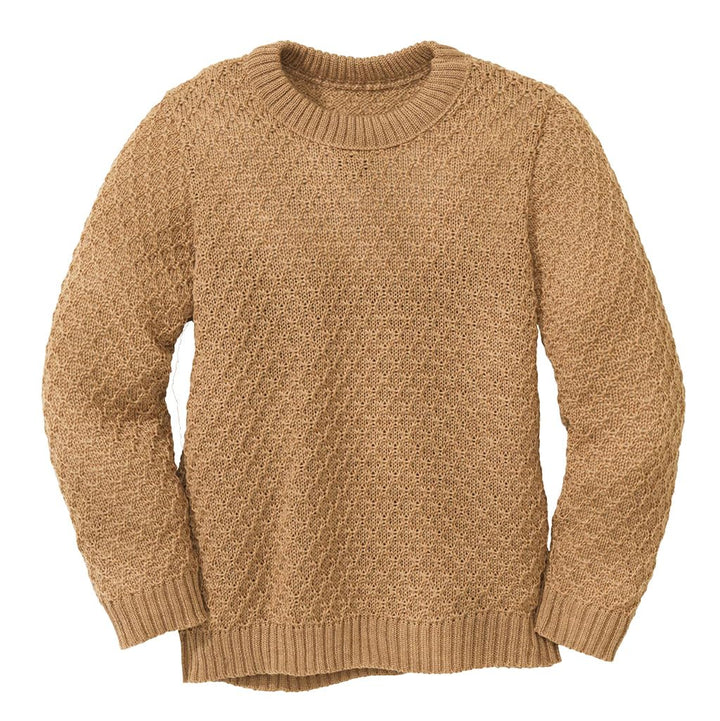 Disana Aran-Pullover, 100% Bio-Merinowolle GOTS, IVN Best | besonders warm | Kleinkind Kind Unisex |