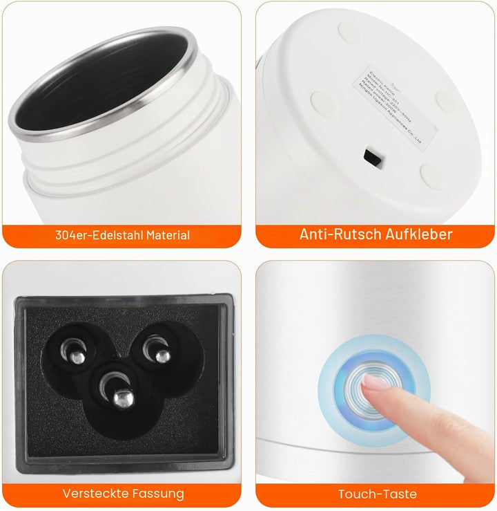 Tragbarer Elektrischer ReiseWasserkocher, 400ml Reise Wasserkocher Klein, 3 in 1 Mini Thermoskanne,