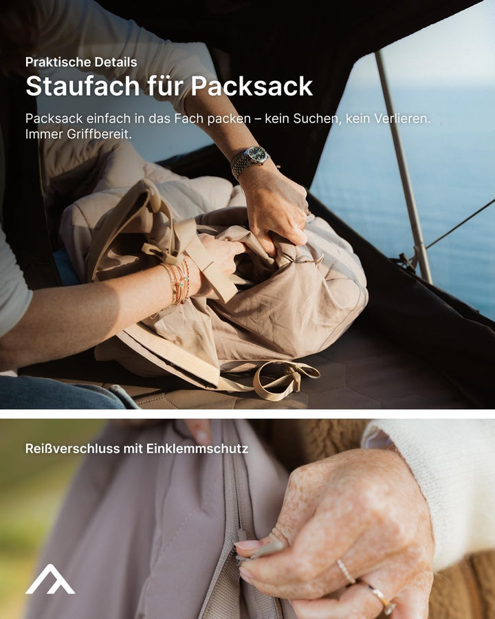 qeedo Buddy XL 8 Schlafsack XXL, extra breit, Outdoor Sommer (8-25°C) 3 Jahreszeiten - Mumienschlafs