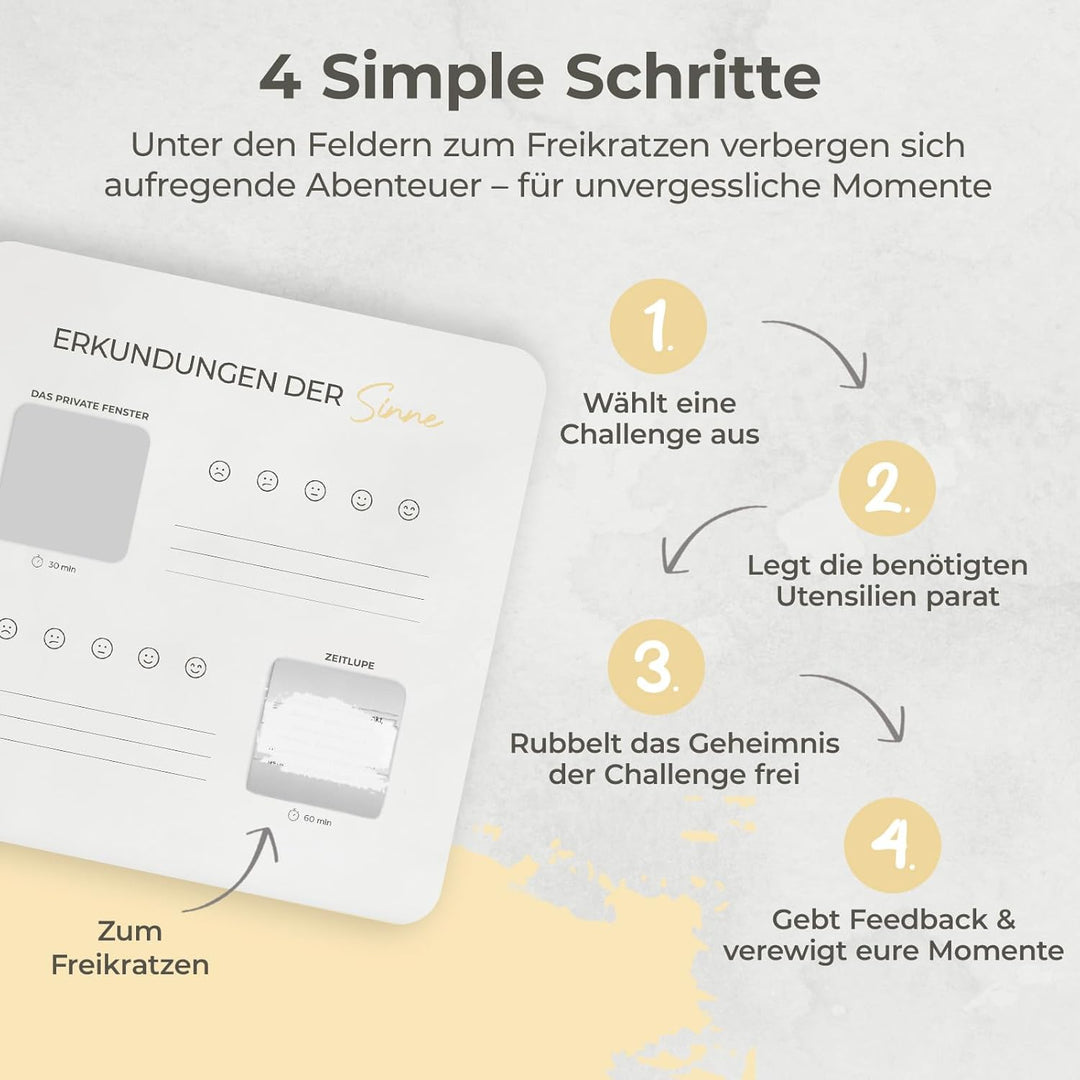 Couple Challenge® Bed Stories - 50 spannende Erlebnisse für Paare zum Freirubbeln. Perfekt für gemei