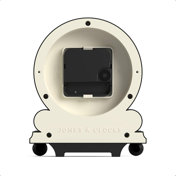 JONES CLOCKS® Maida Vale kaminuhr | Kleine traditionelle schreibtischuhr | Schwarz | Hübsch und char