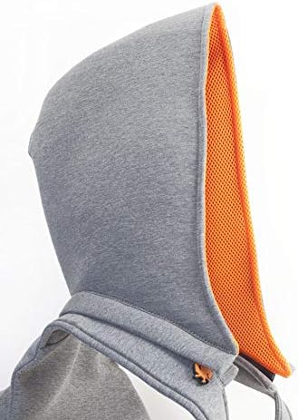 MorikukkoMorikukko Hooded Backpack Grey Neon OrangeUnisex-ErwachseneRucksackGrau (Grey Neon Orange)3