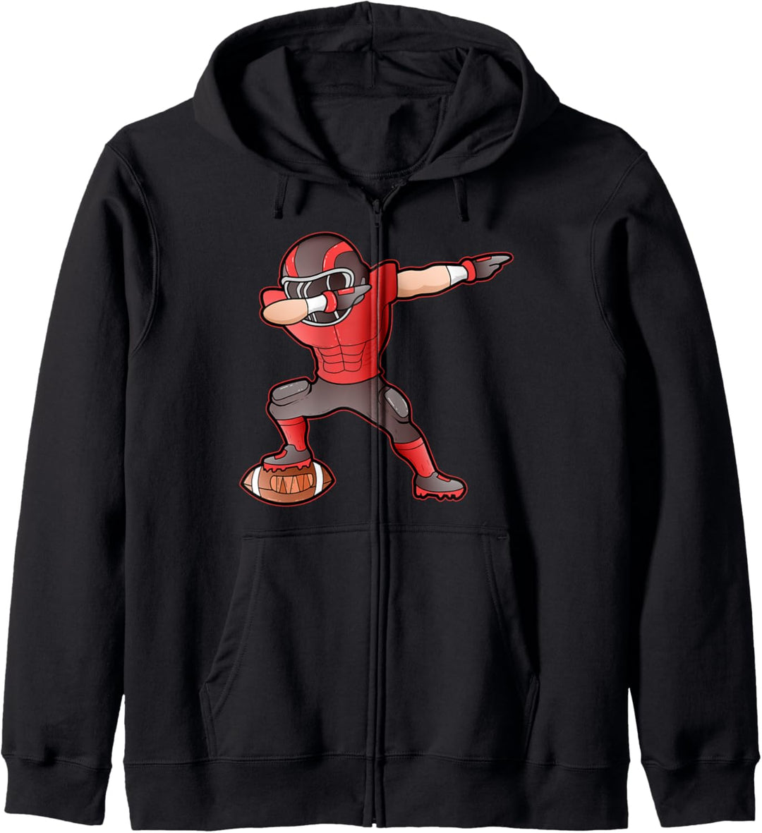American Football Lustige Geschenke Dab Champion Football Kapuzenjacke