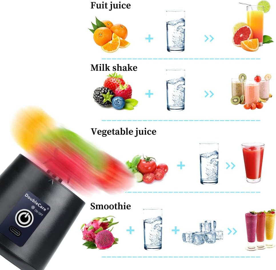 Tragbarer Mixbecher, elektrischer USB-Entsafter, Mini-Mixer, tragbarer Mixer für Shakes und Smoothie