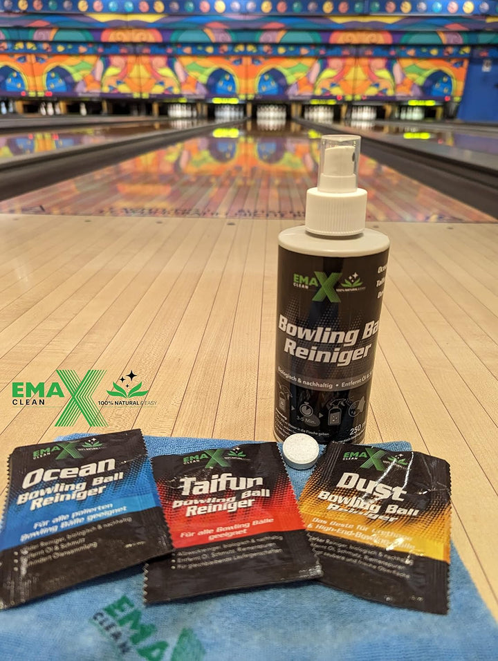 EMAX CLEAN Taifun | Bowling Ball Reiniger | Allzweck-Reiniger für alle Bowlingbälle | Effektive Rein