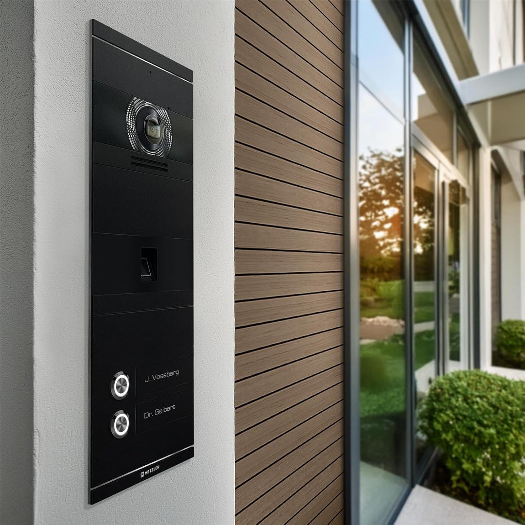 Metzler VDM10 2.0 Video Sprechanlage, Türsprechanlage mit Kamera, Fingerprint, Smartphone App, SIP,