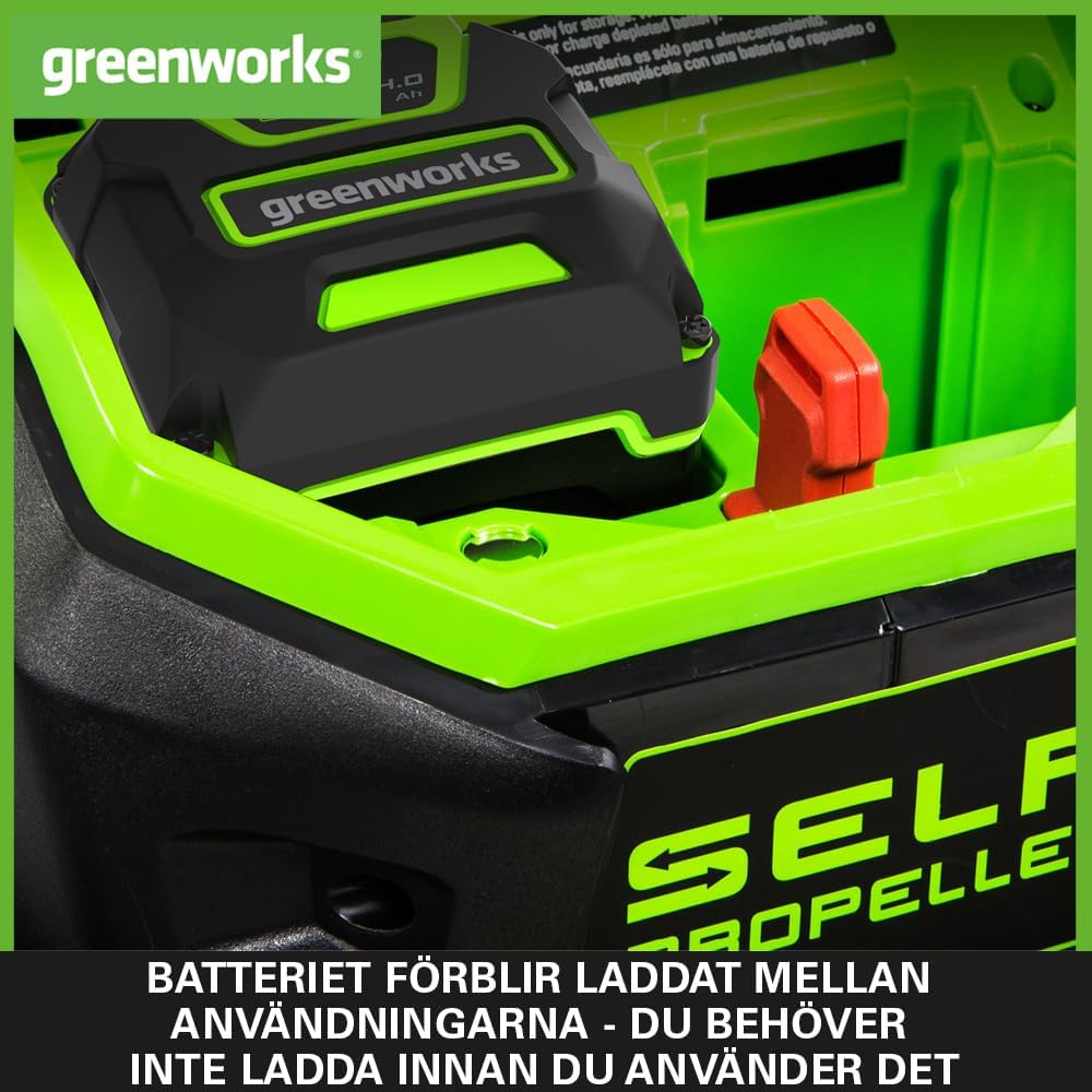 Greenworks 40V Akku - 2 Stück, Original Greenworks Akkus, 4Ah Lithium-Ionen Akkus für alle Greenwork