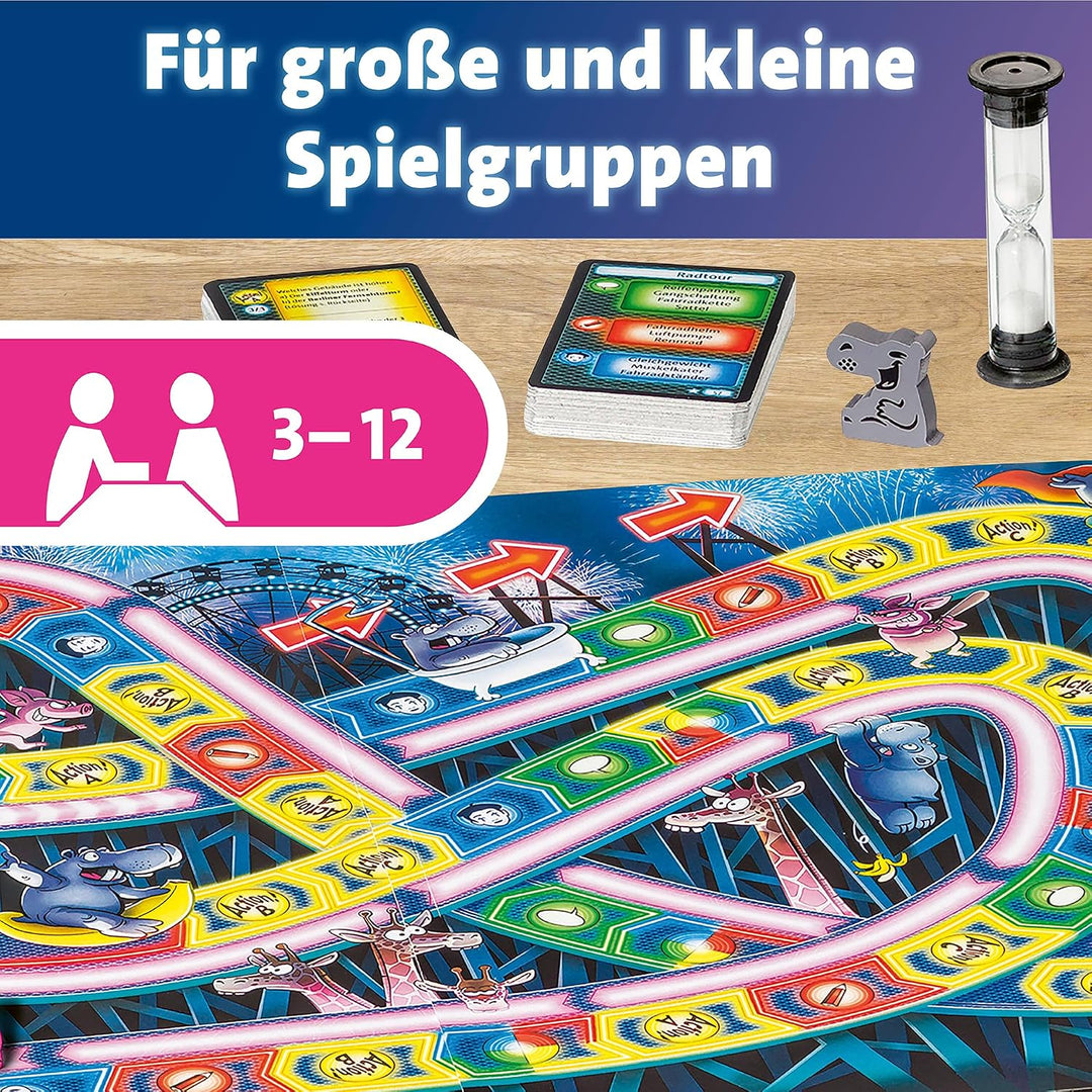 Ravensburger 26772 - Nilpferd in der Achterbahn - Gesellschaftsspiel für die ganze Familie, Spiel fü