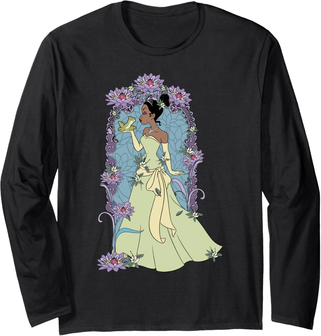 Disney Princess And The Frog Tiana Floral Kiss C Langarmshirt